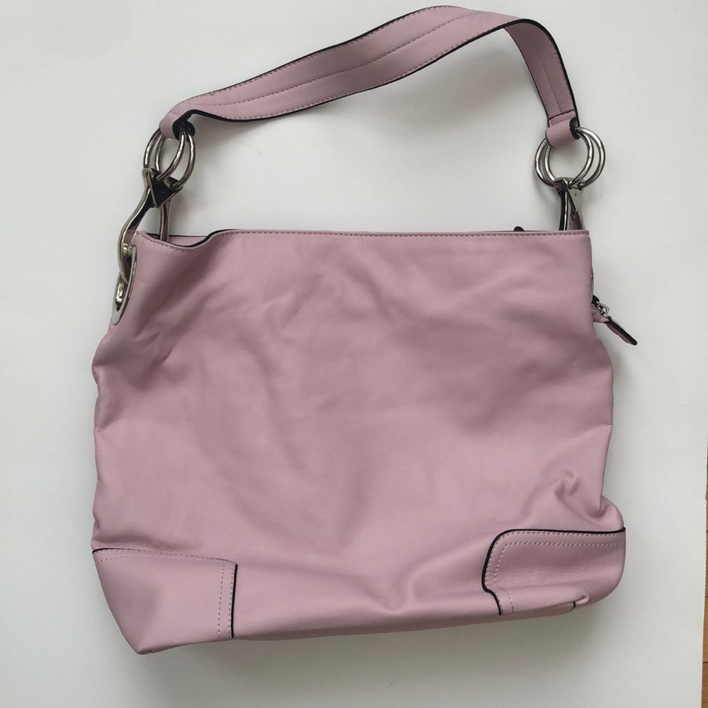 Pink Vegan Shoulder Tote